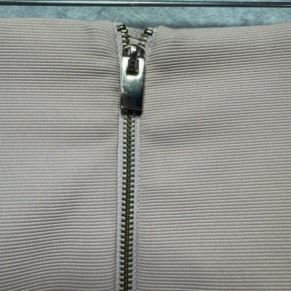 Philosophy Pencil Skirt Size 8 Light Blush Stretch Full Zip Back Bodycon Stretch - Picture 7 of 7
